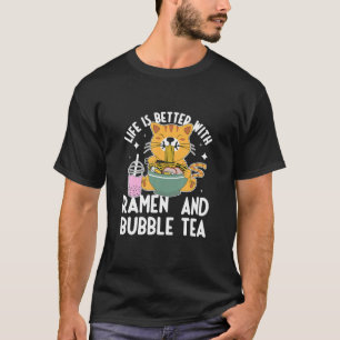 Cat Ramen Noodle Boba Bubble Tee Japanischer Kawai