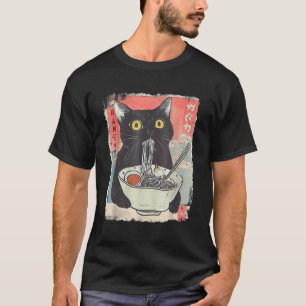 Cat Ramen Noodle Japanisch Anime Manga Ramen Kawai T-Shirt