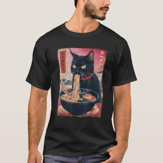 Cat Ramen Noodle Japanisch Kawaii Anime Ramen Cat T-Shirt