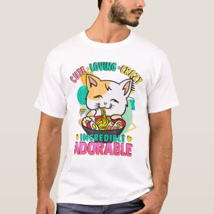 Cat Ramen Noodles - Niedlich Kawaii - Love Crazy A T-Shirt