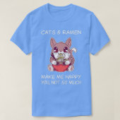 Cat Ramen Shirt Sarcastic Ramen Noodles and Cats C (Design vorne)