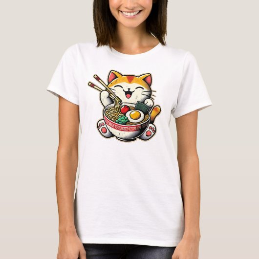 Cat Ramen T - Shirt (Vorderseite)