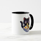 Cat Ramen Tasse (VorderseiteRechts)
