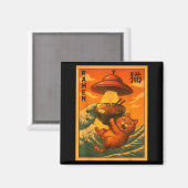 Cat Ramen Ufo Funny Japanese Anime Men Women Teens Magnet (Vorderseite/Rückseite)