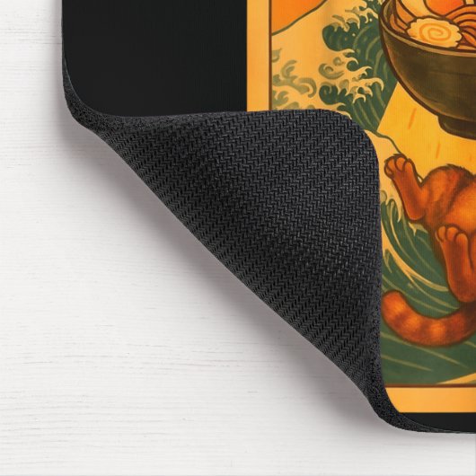 Cat Ramen Ufo Funny Japanese Anime Men Women Teens Mousepad (Ecke)