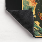 Cat Ramen Ufo Funny Japanese Anime Tee Men Women T Mousepad (Ecke)