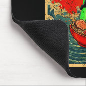 Cat Ramen Ufo Japanese Anime Graphic Tees Men Wome Mousepad (Ecke)