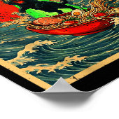 Cat Ramen Ufo Japanese Anime Graphic Tees Men Wome Poster (Ecke)