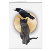 Cat Raven Moon Card (Vorne)