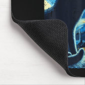 Cat Reaching Moon Starry Night Funny Kitten Men Wo Mousepad (Ecke)