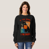CAT READ BOOKS IF THE BOOK IS OPEN IM BUSY CUTE SWEATSHIRT (Vorne ganz)