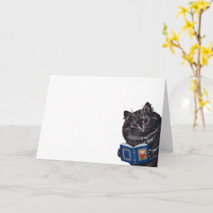 Cat Reading a Book, Louis Wain Karte