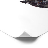 Cat Reading a Book, Louis Wain Poster (Ecke)