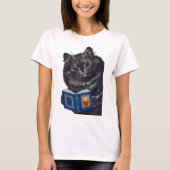Cat Reading a Book, Louis Wain T-Shirt (Vorderseite)