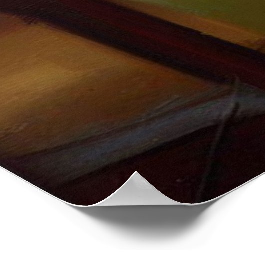 Cat Reading Poster (Ecke)