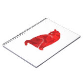 Cat Red Cat Pink Cat Cat Miror Poly Notizblock (Linke Seite)