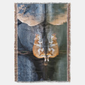 Cat Reflection in Pond Water Funny Foto - Decke (Vorderseite Vertikal)