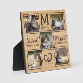 Cat Remembrance Pet Memorial Fotoplatte (Vorderseite)