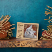 Cat Remembrance Pet Memorial Fotoplatte (Seite)