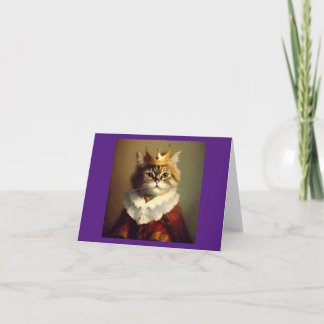 Cat Renaissance King Karte