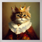 Cat Renaissance King Poster (Vorne)