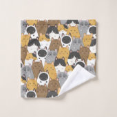 Cat Republic Badhandtuch Set (Waschlappen)