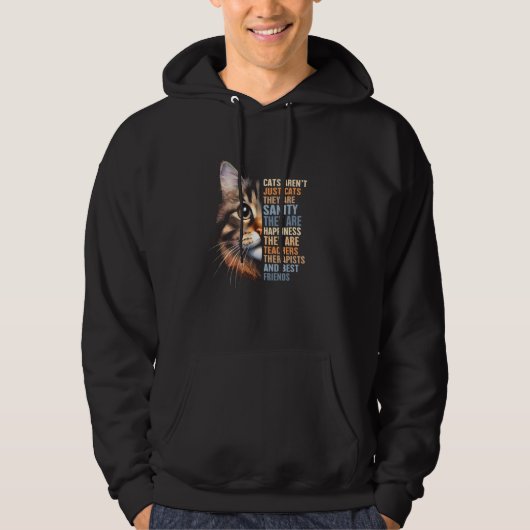 Cat Rescue Cat Lover Cat Mama Adoption Katzen sind Hoodie (Vorderseite)