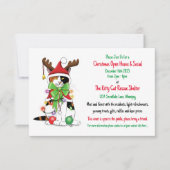 Cat Rescue Christmas Open House Einladung (Vorderseite)