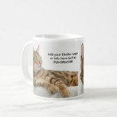 Cat RESCUE FUNDRAISER Kaffee Tasse Cup (Vorderseite Links)