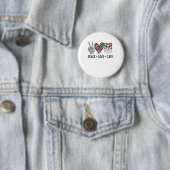 Cat Rescue Gefärbte Krawatte Peace Liebe Cats Hall Button (Beispiel)