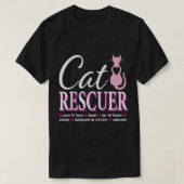 Cat Rescue Geschenk Feral Kittens Obdachlose Katze T-Shirt (Design vorne)