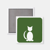Cat Restroom Magnet (Vorderseite/Rückseite)