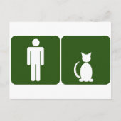 Cat Restroom Postkarte (Vorderseite)