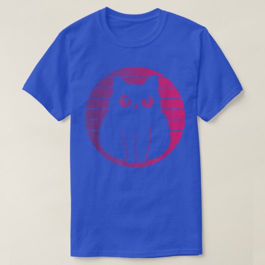 Cat Retro Style Vintag T-Shirt (Design vorne)