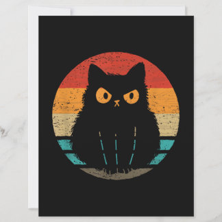 Cat Retro Style Vintage T-Shirt for Men Women Kids