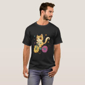 Cat Riding A Bike T-Shirt (Vorne ganz)