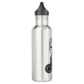 Cat Riding Bicycle Cat Design Geschenke für Frauen Edelstahlflasche (Links)