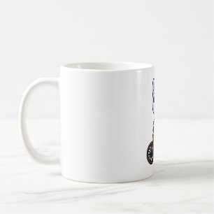 Cat Riding Bicycle Cat Design Geschenke für Frauen Kaffeetasse
