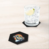 Cat Riding Dinosaur T-Rex Kitten Rainbow Dino Funn Untersetzer (Vor Ort)