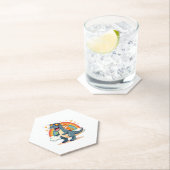 Cat Riding Dinosaur T-Rex Kitten Rainbow Dino Funn Untersetzer (Vor Ort)