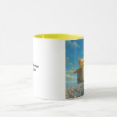 Cat & Robot Flying Coffee/Tee-Tasse Tasse (Zentrum)
