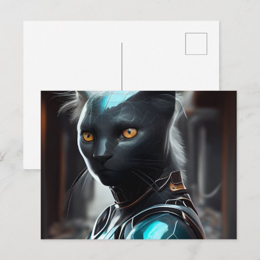 CAT-ROBOTIK-Postkarten Postkarte (Vorne/Hinten)