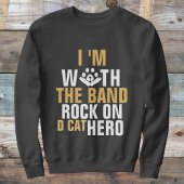 Cat Rock Band Funny Cool Modernes, Niedliches Desi Sweatshirt