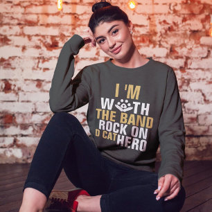 Cat Rock Band Funny Cool Modernes, Niedliches Desi Sweatshirt