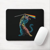 Cat Rock Music Concept Band Rock Cat Mousepad (Mit Mouse)