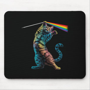 Cat Rock Music Concept Band Rock Cat Mousepad