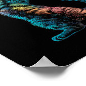 Cat Rock Music Concept Band Rock Cat Poster (Ecke)