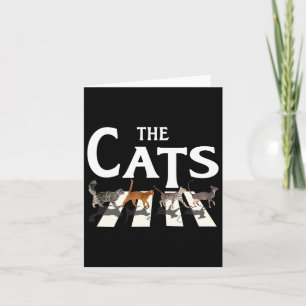 Cat Rock Music Funny Cat Lover Geschenke für Männe Karte