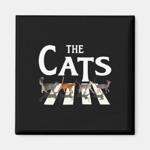 Cat Rock Music Funny Cat Lover Geschenke für Männe Magnet