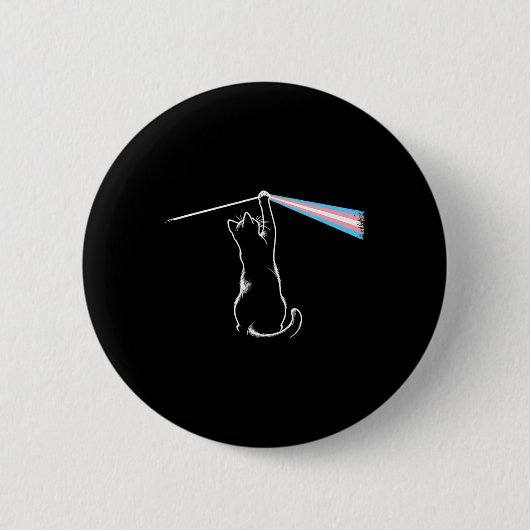 Cat Rock Music Trans Pride Lgbt Transgender Cat Lo Button (Vorderseite)